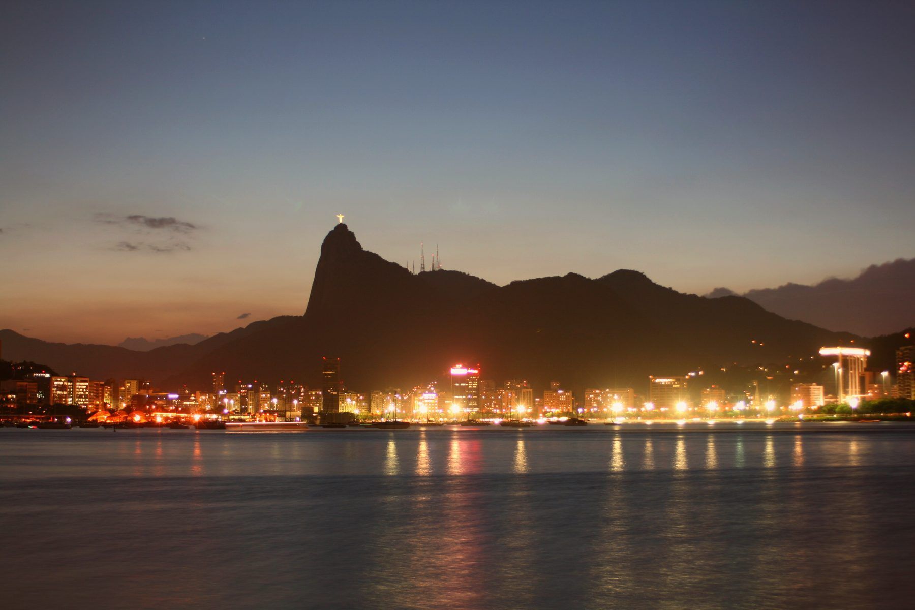 Rio de Janeiro from above with Sugarloaf in the distance
